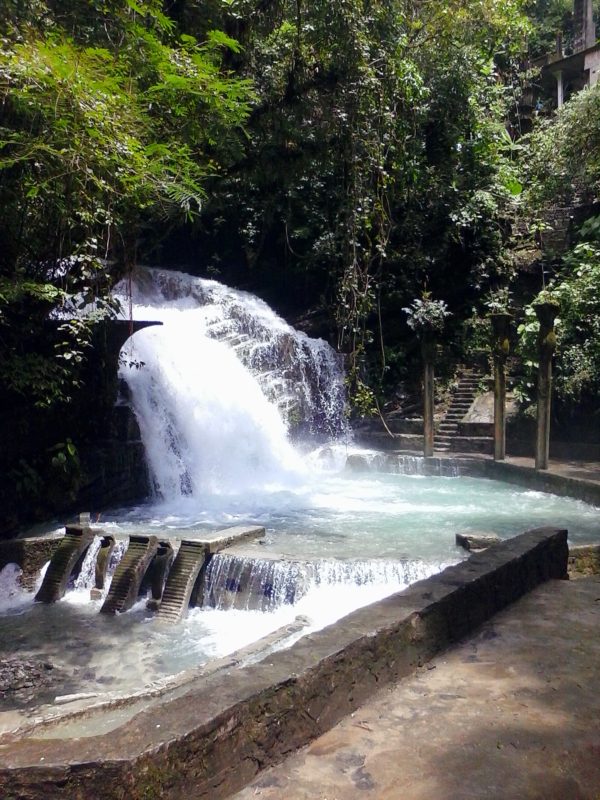 A waterfall at Parque Edward James in Xilitla, Mexico.