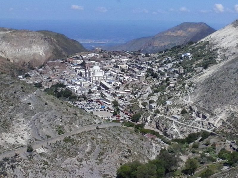 A view of Real de Catorce in the state of San Luis Potosi in Mexico.
