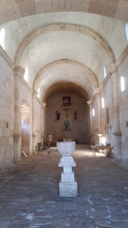 Interior of a Baja mission in Mexico.