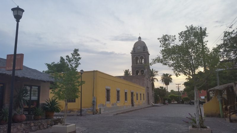 The mission church in Loreto, Baja California, Mexico.
