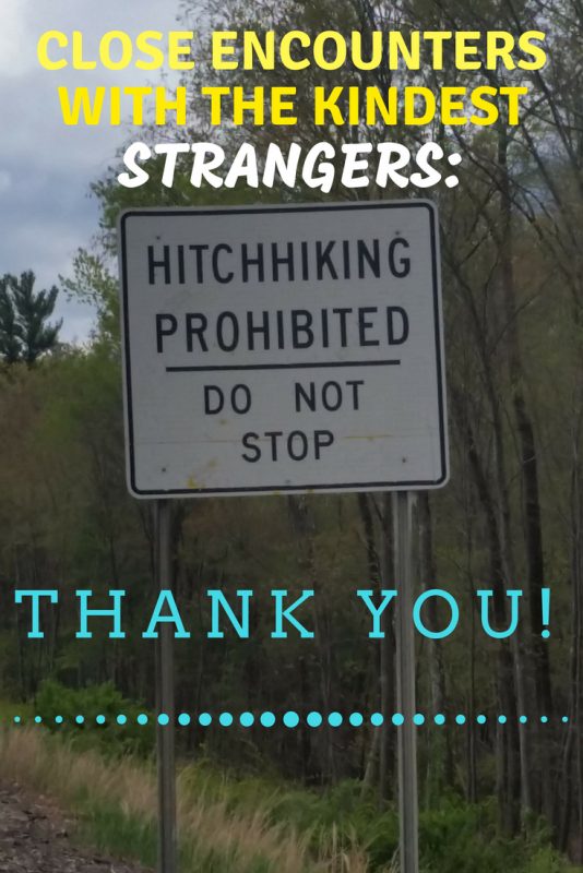 hitchhiking prohibited sign.