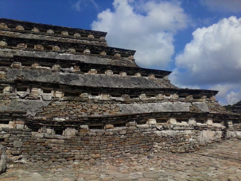 Niche pyramid at el Tajin site in Veracruz, Mexico.