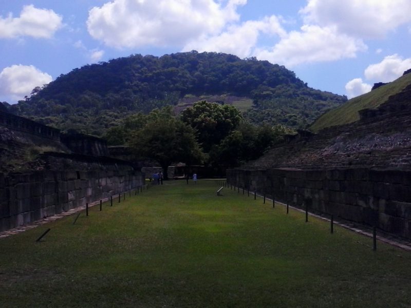 Ballcourt at el Tajin site in Mexico.