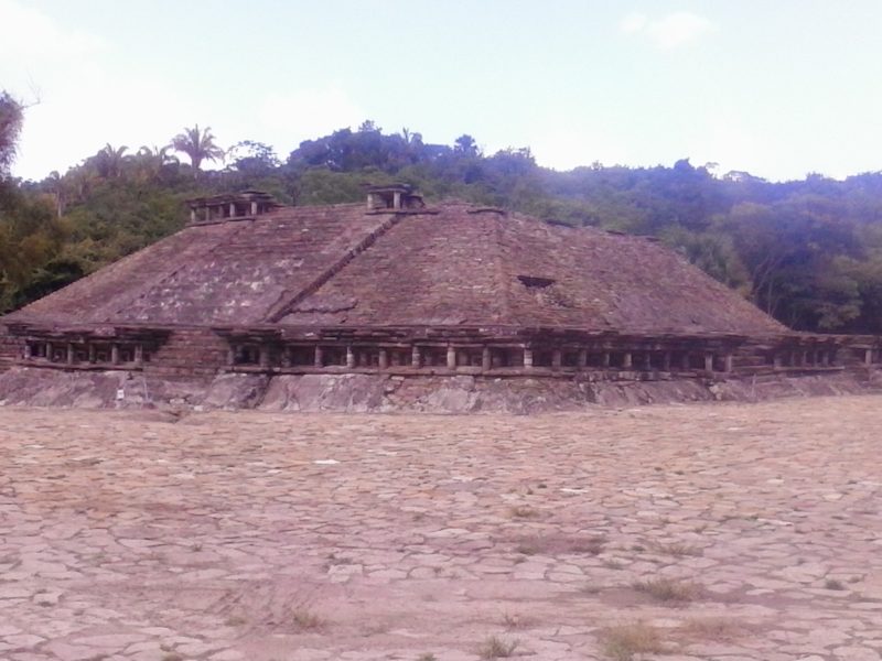 Niche pyramid at el Tajin site in Veracruz, Mexico.