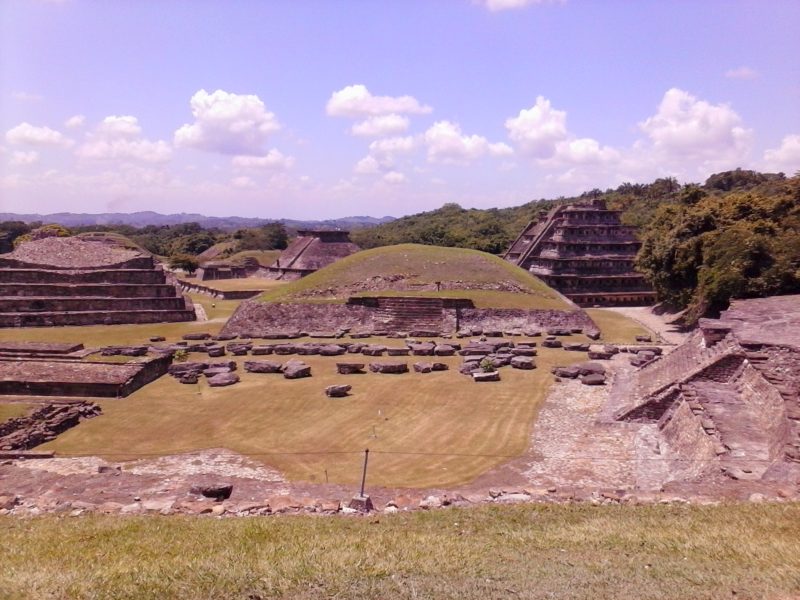 Pyramids at el Tajin site in Veracruz, Mexico