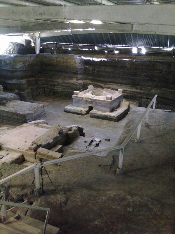 Ruins at Joya de Ceren site in El Salvador.