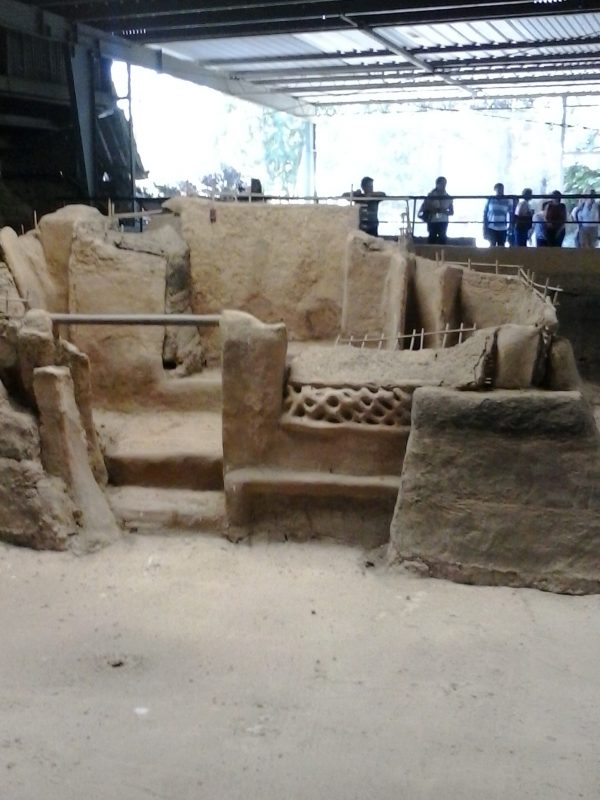 Ruins at Joya de Ceren site in El Salvador.