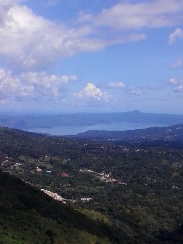An overlook in San Salvador, El Salvador.
