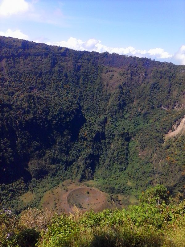 A volcanic crater in El Salvador.