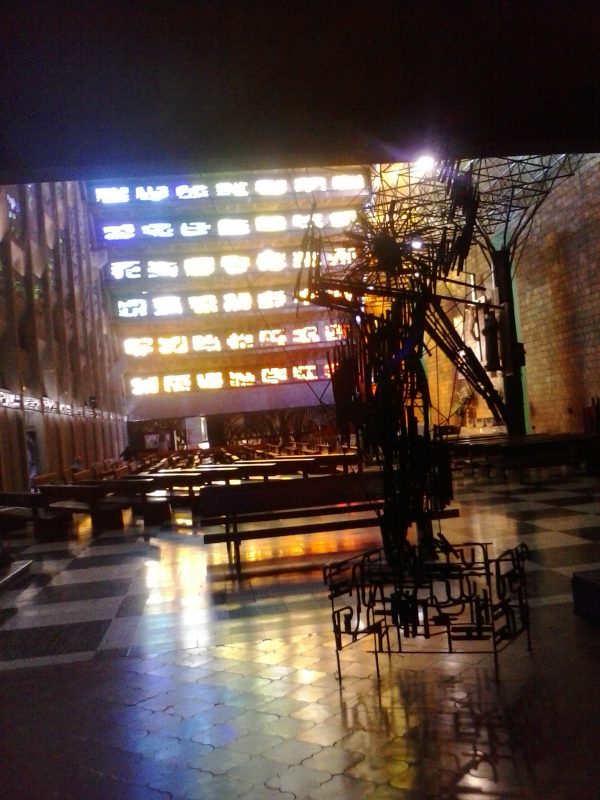 Interior of Iglesia el Rosario in San Salvador, El Salvador.