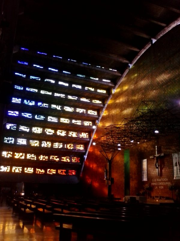 Interior of Iglesia el Rosario in San Salvador, El Salvador.