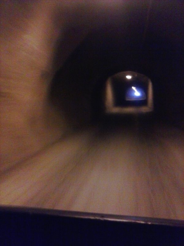 The interior of a tunnel leading to the village of Real de Catorce in the state of San Luis Potosi in Mexico.