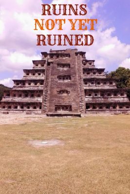 Niche pyramid at el Tajin site in Veracruz, Mexico.