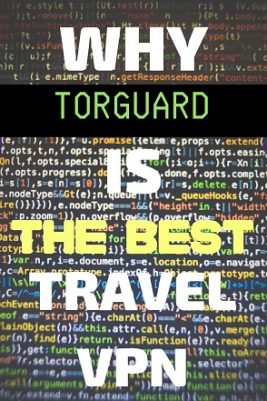 a screen of computer code with TorGuard ad.