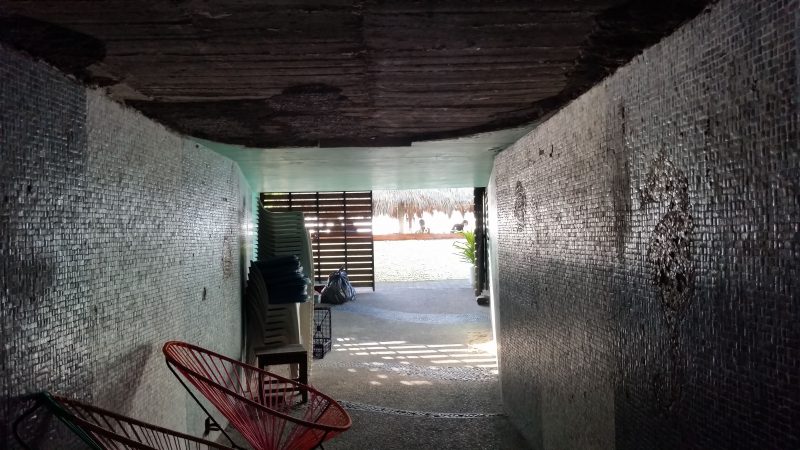 The Hotel de Cima tunnel which heads under the Mazatlan Malecon and leads to the beach.
